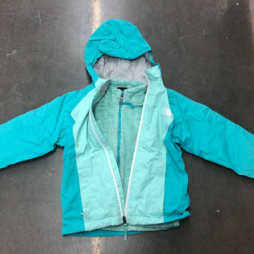 Kids windbreaker with inner fleece lining